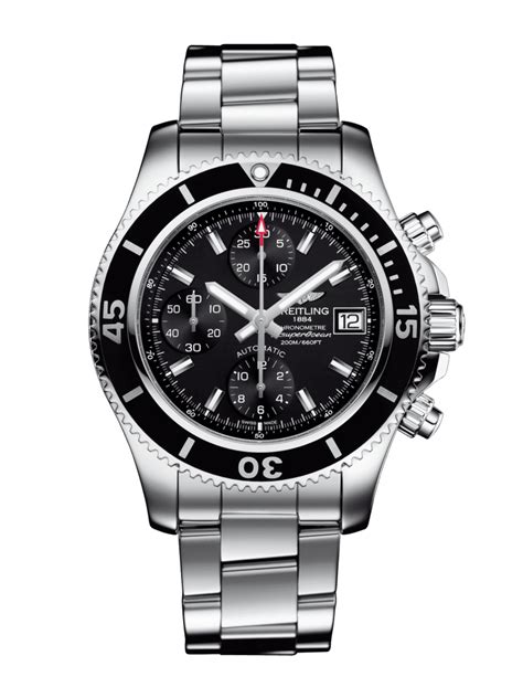 breitling a13311c91b1a1|Breitling Superocean Chronograph 42 Black Dial Stainless Steel .